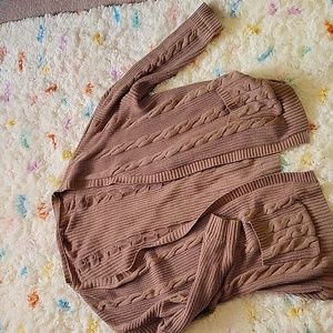 Brown oversized sweater, Pink Lily